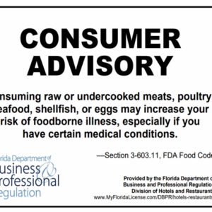 # CONSUMER ADVISORY